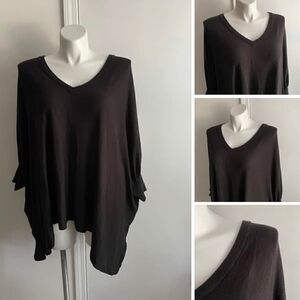 Oversize Black Summer Sweater, Size OS, Michael Kors